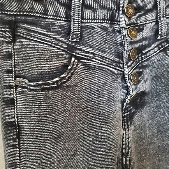 Vanilla Star Highrise Skinny Black Stone Wash Jeans Junior's Waist 26 / Size 3 - Picture 8 of 12